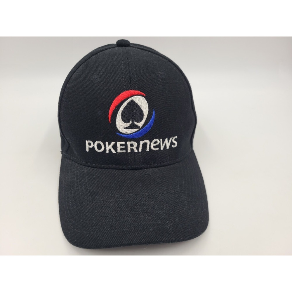 Poker News Strapback‎ Adjustable Hat Cap Texas Hold Em Baseball Men Women Black